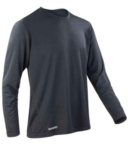 Spiro Performance L/S T-Shirt - Black - L